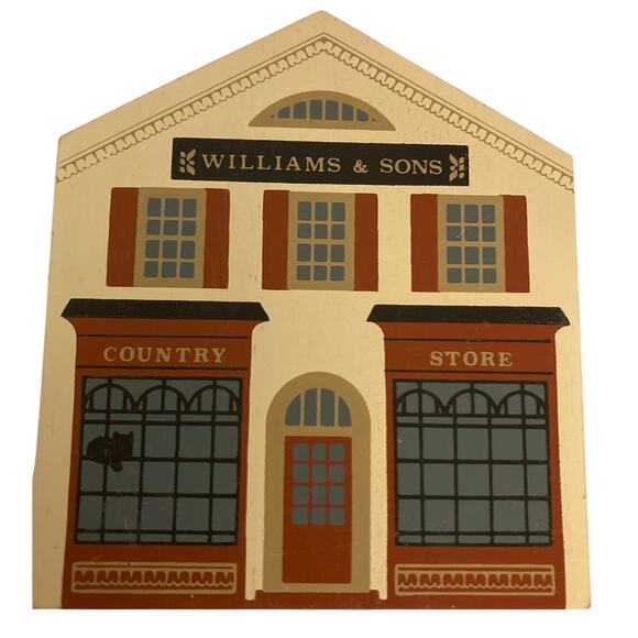 1988 The Cat’s Meow Village Series 6 Lot of 7 Wood Buildings - Picture 7 of 8